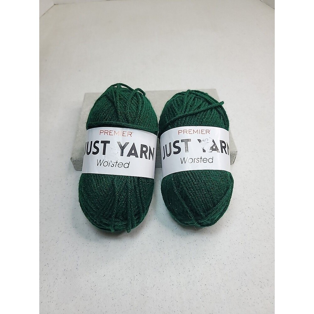 Lot Of 2 PREMIER JUST YARN Deep Green #1116-80